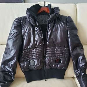 Rudsak sexy short puffy black coat